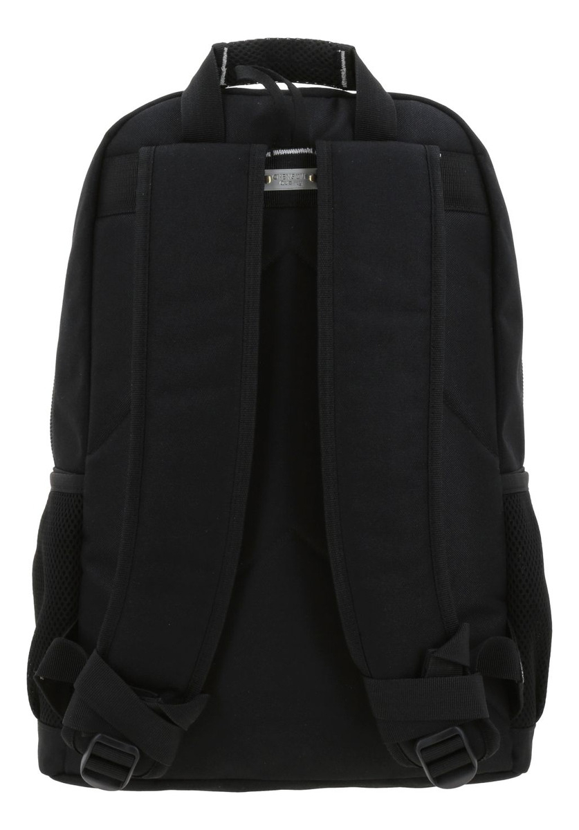 Mochila Juvenil Grande 1818 Chenson Wynni Unisex Multiples Bolsillos Color Negro Diseño De La Tela Lisa 3