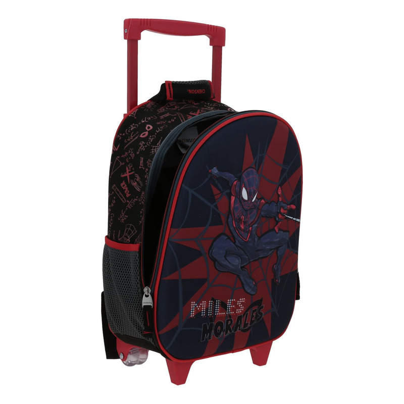 Mochila Kinder Con Ruedas Chenson Miles Morales Dotte - vista 2