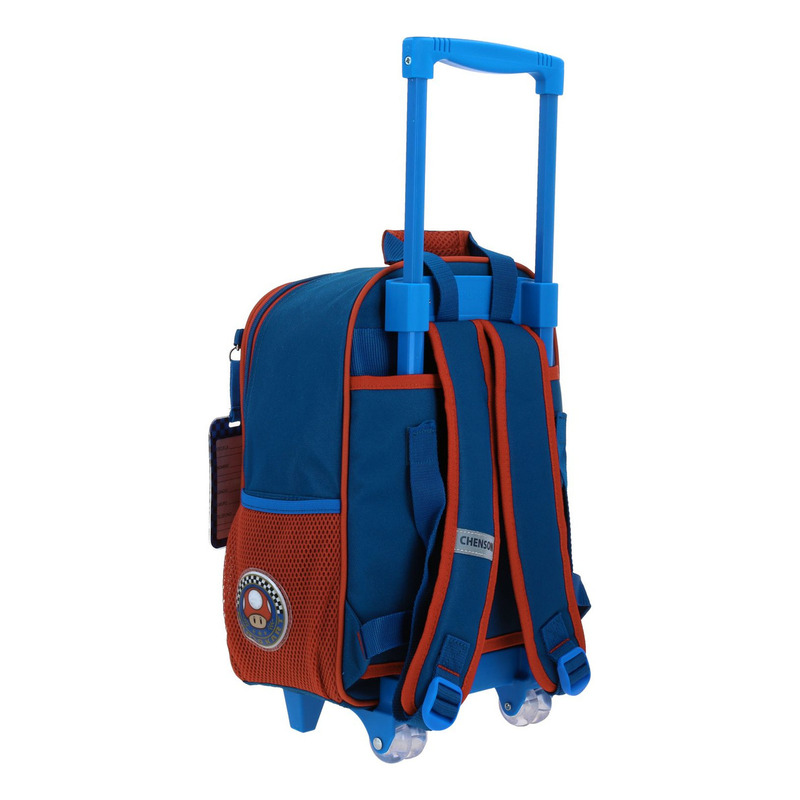 Mochila Mario Bros Brife Kinder Con Carro Mb70213-9 Color Multicolor - vista 2