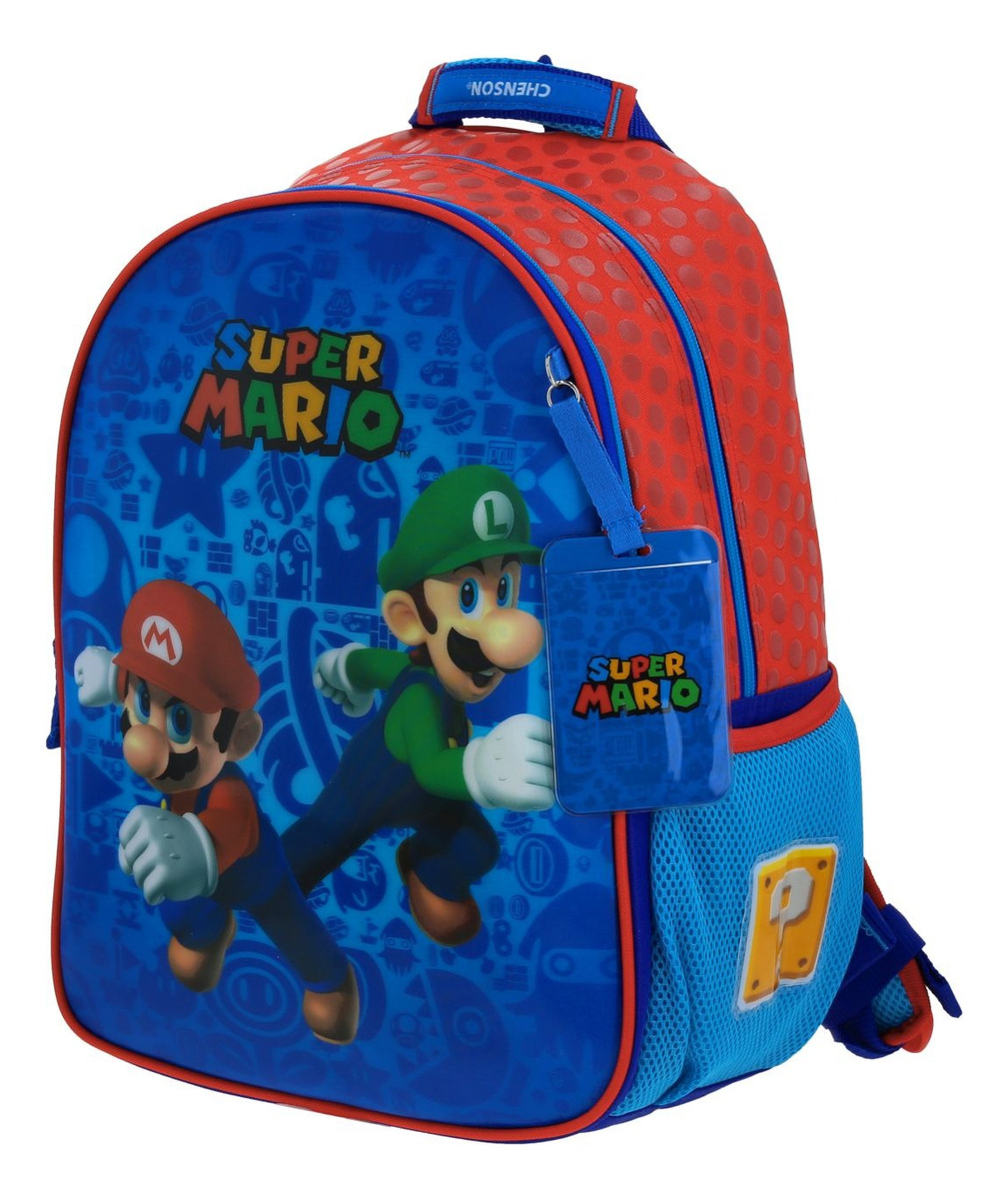 Mochila Mario Bros Esqueip Primaria Backpack Mb70307-9 Color Azul 2