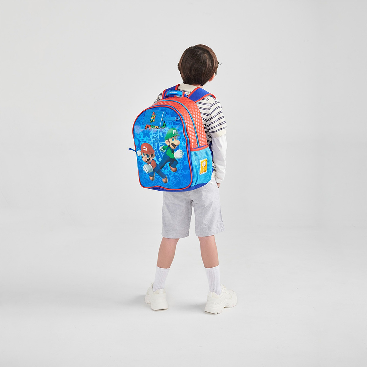 Mochila Mario Bros Esqueip Primaria Backpack Mb70307-9 Color Azul - vista 2