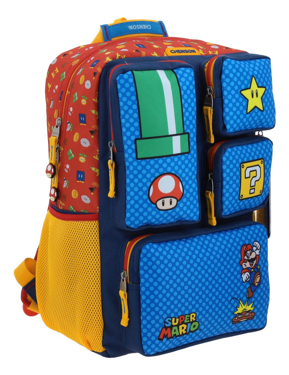 Mochila Mario Bros Onder Primaria Backpack Mb70508-9 Color Multicolor 2