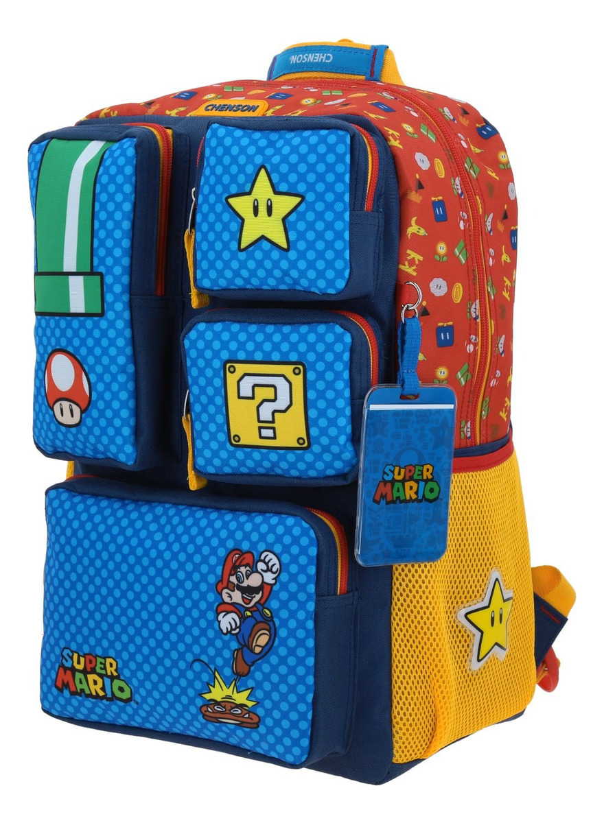 Mochila Mario Bros Onder Primaria Backpack Mb70508-9 Color Multicolor 3