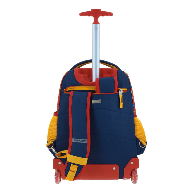 Mochila Mario Bros Onder Primaria Con Carro Mb70511-9 Color Multicolor 4