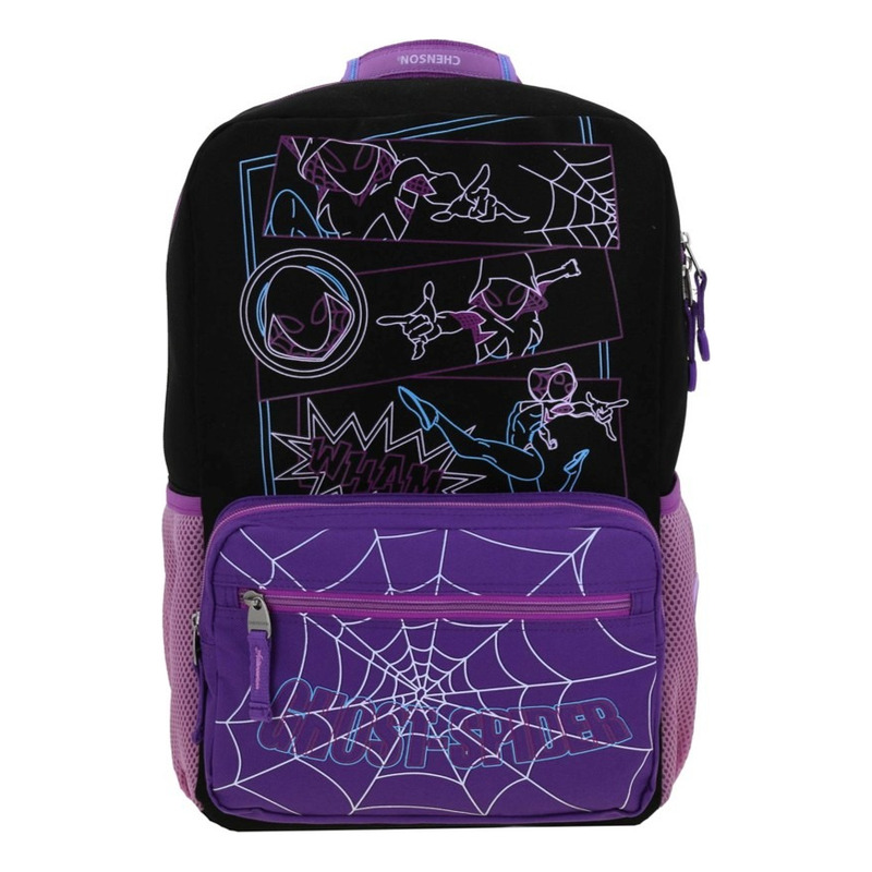 Mochila Miles Morales Estacy Primaria Backpack Mm70310-3 Color Negro