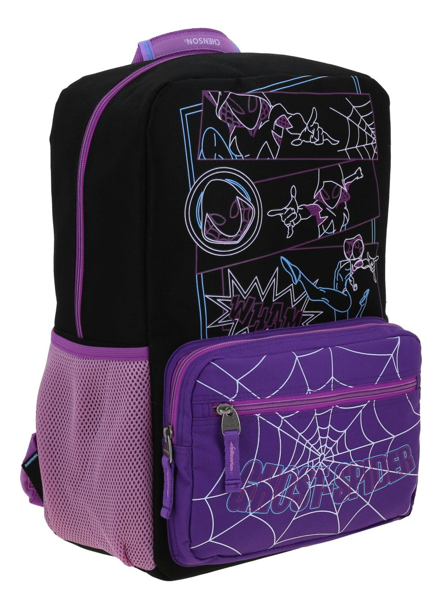 Mochila Miles Morales Estacy Primaria Backpack Mm70310-3 Color Negro 2