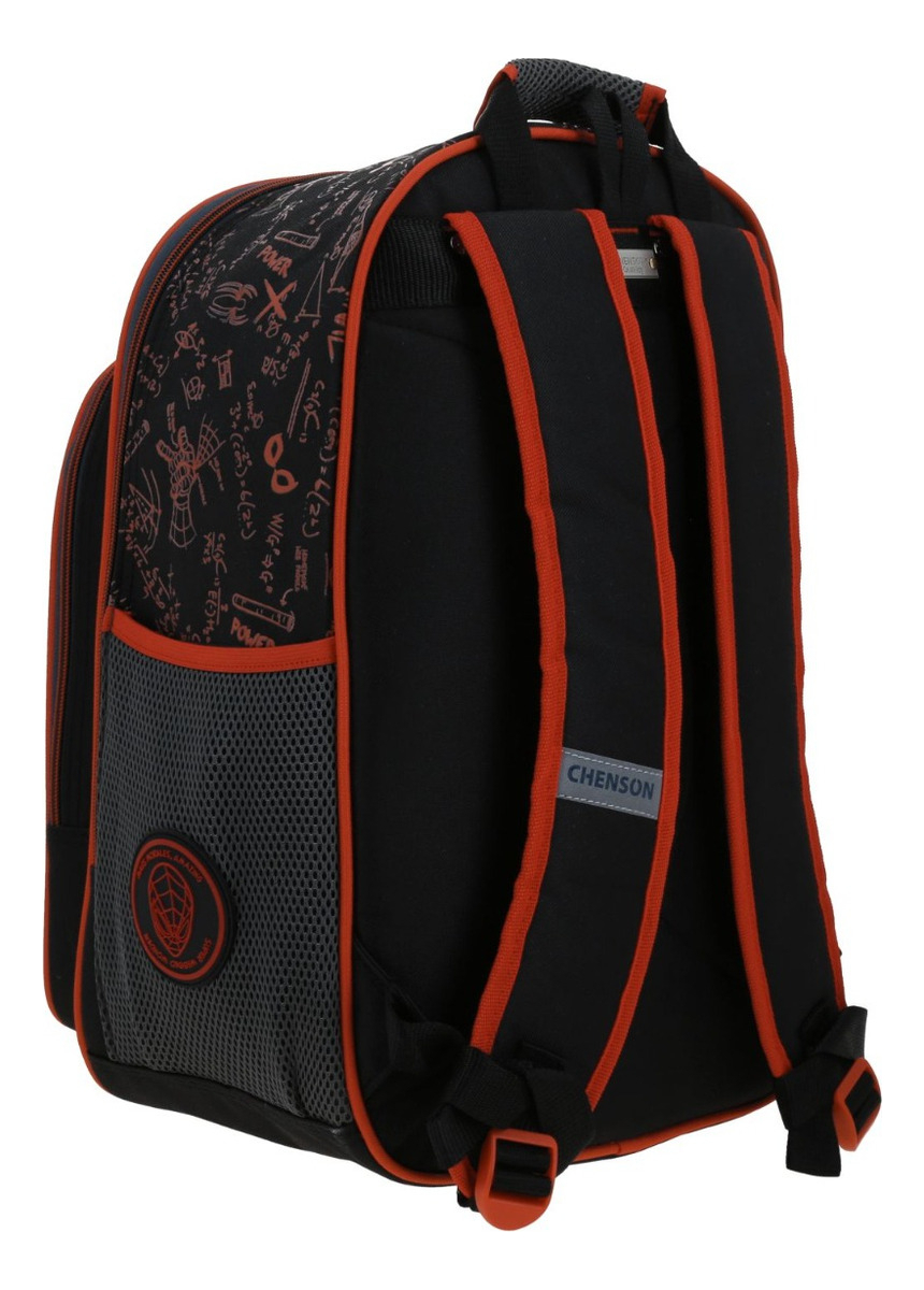 Mochila Negra Grande Miles Morales Chenson Dotte Mm70285-3 3