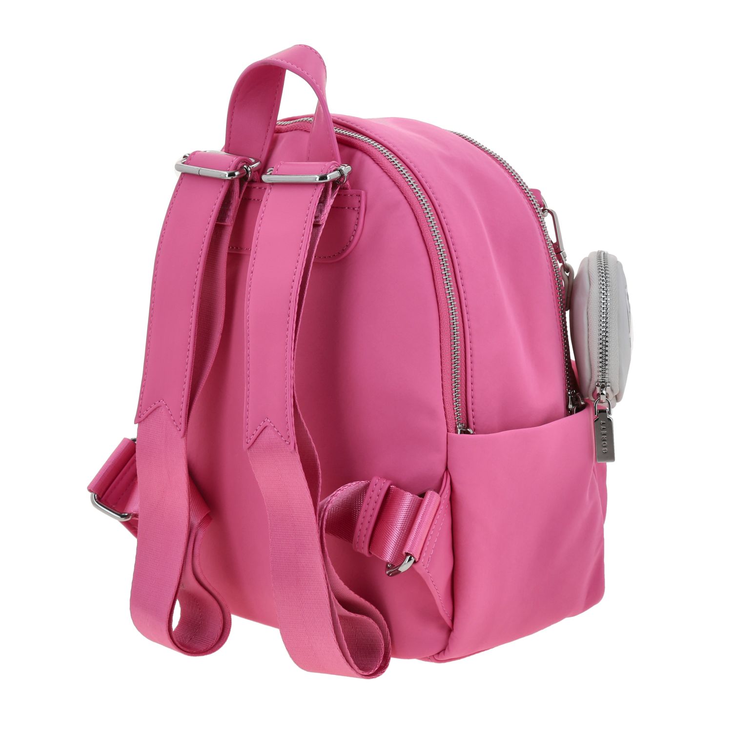 Mochila para dama casual Gorétt by Chenson en color rosa con múltiples bolsillos 5