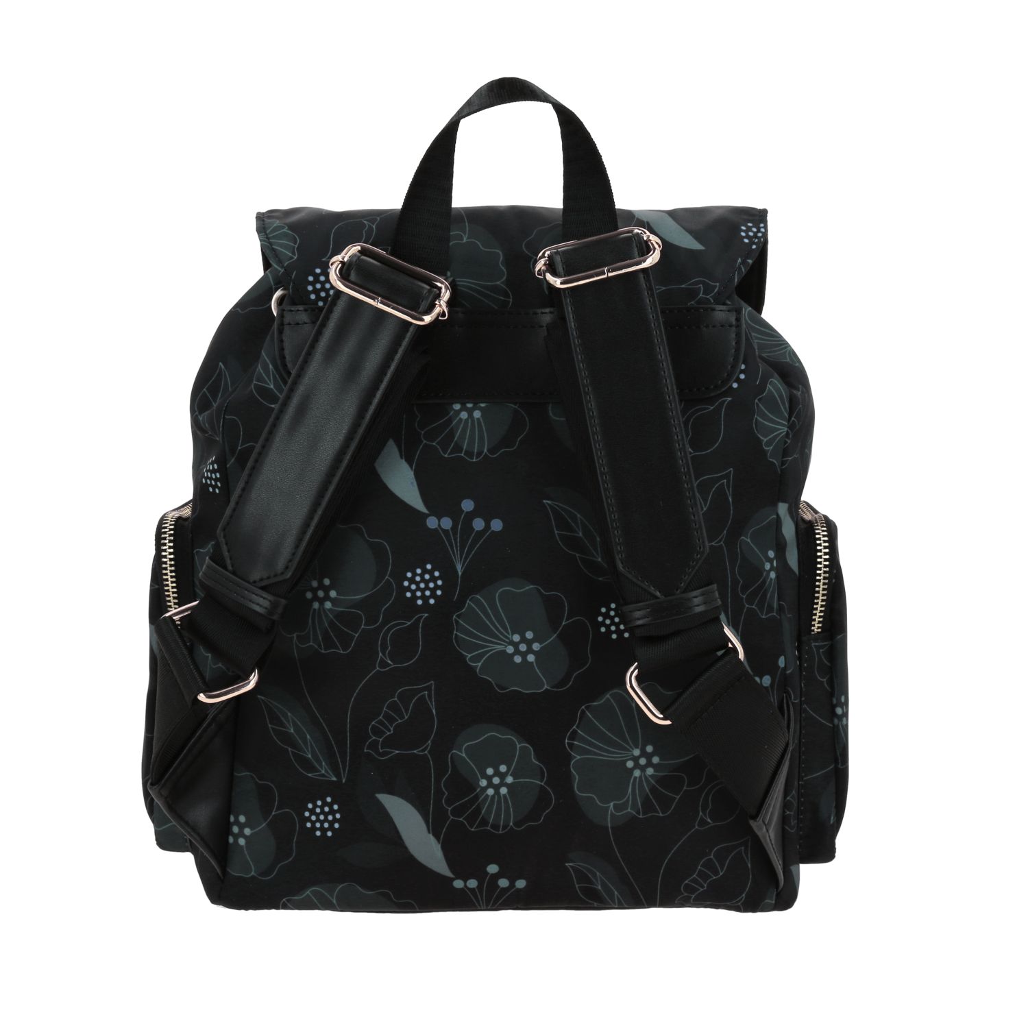 Mochila para mujer casual Gorétt by Chenson color negro con bolsillo frontal 4