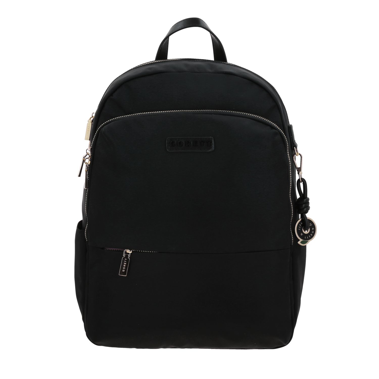 Mochila para mujer casual Gorétt by Chenson negra con doble compartimento