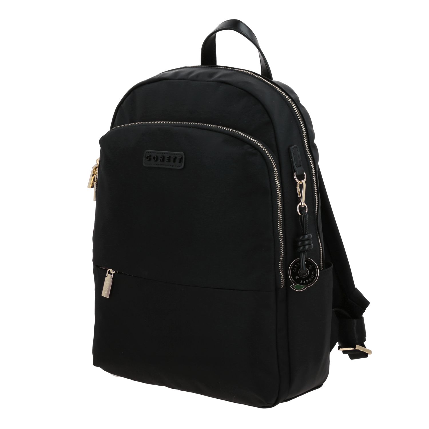 Mochila para mujer casual Gorétt by Chenson negra con doble compartimento 2