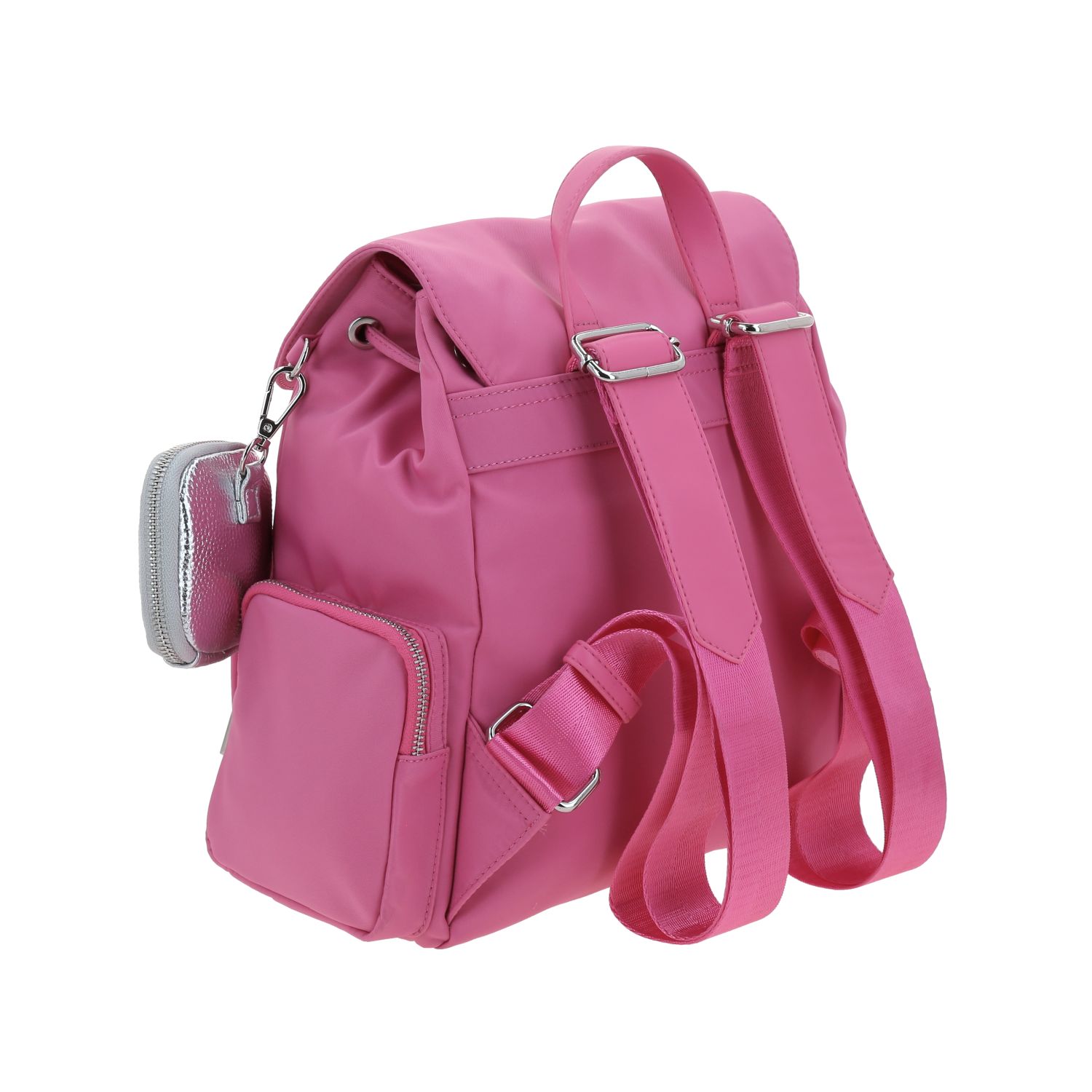 Mochila para mujer casual Gorétt by Chenson Rosa con múltiples bolsillos 3