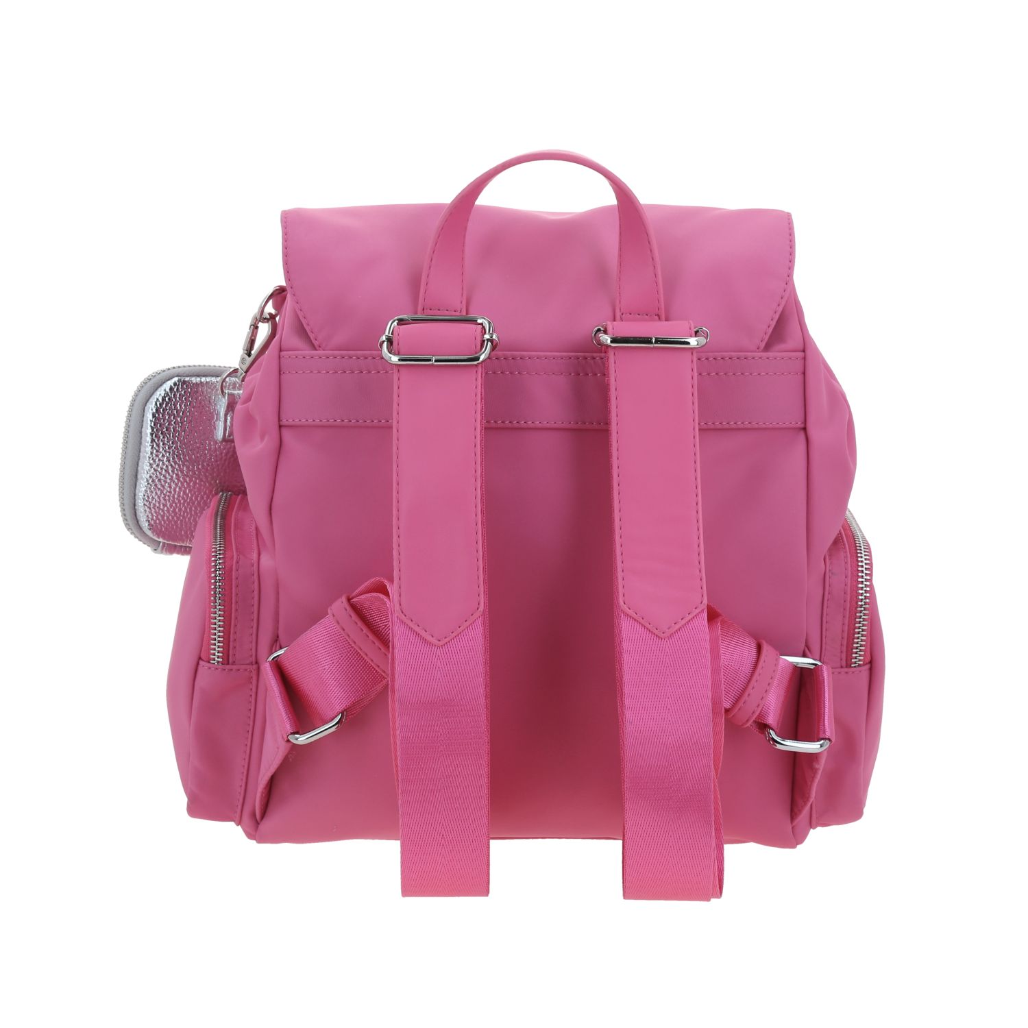 Mochila para mujer casual Gorétt by Chenson Rosa con múltiples bolsillos 4
