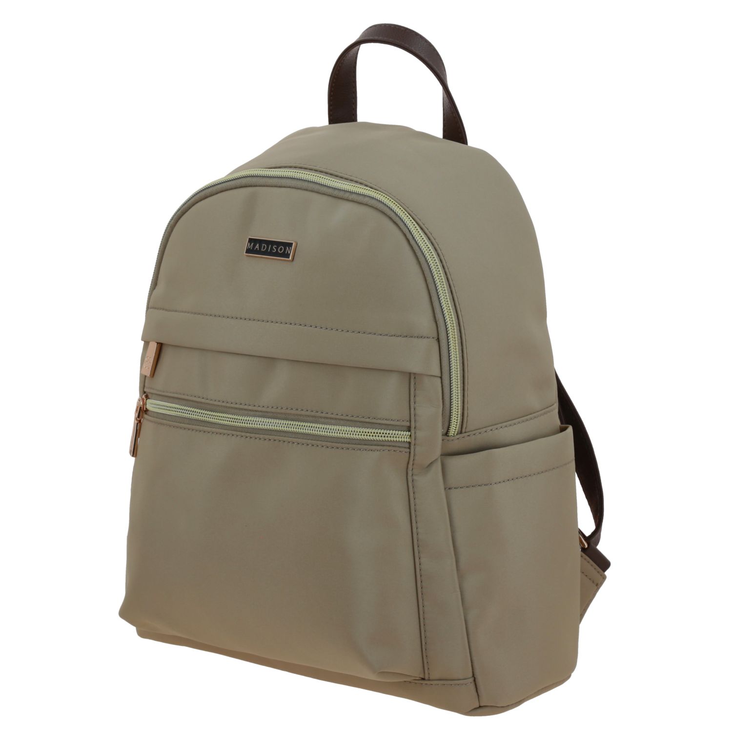 Mochila para mujer casual Madison by Chenson Camel con múltiples bolsillos 2