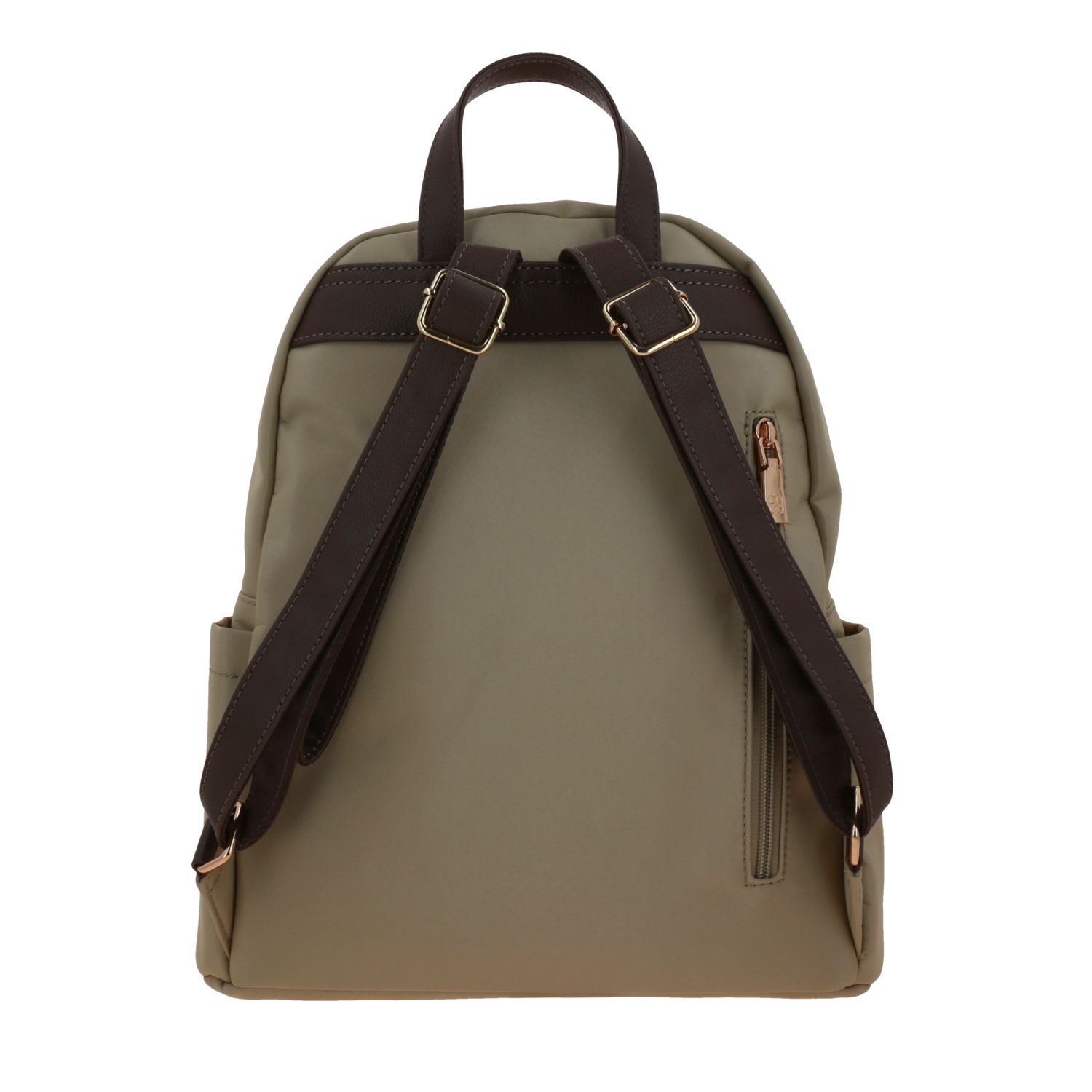 Mochila para mujer casual Madison by Chenson Camel con múltiples bolsillos 4