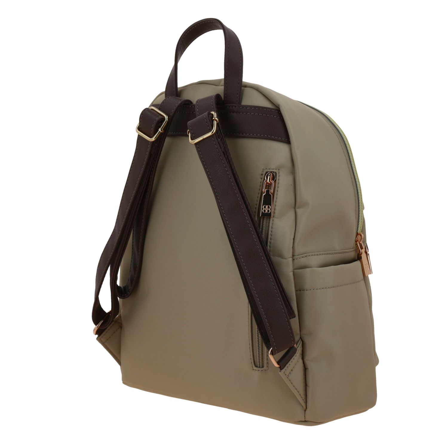 Mochila para mujer casual Madison by Chenson Camel con múltiples bolsillos 5