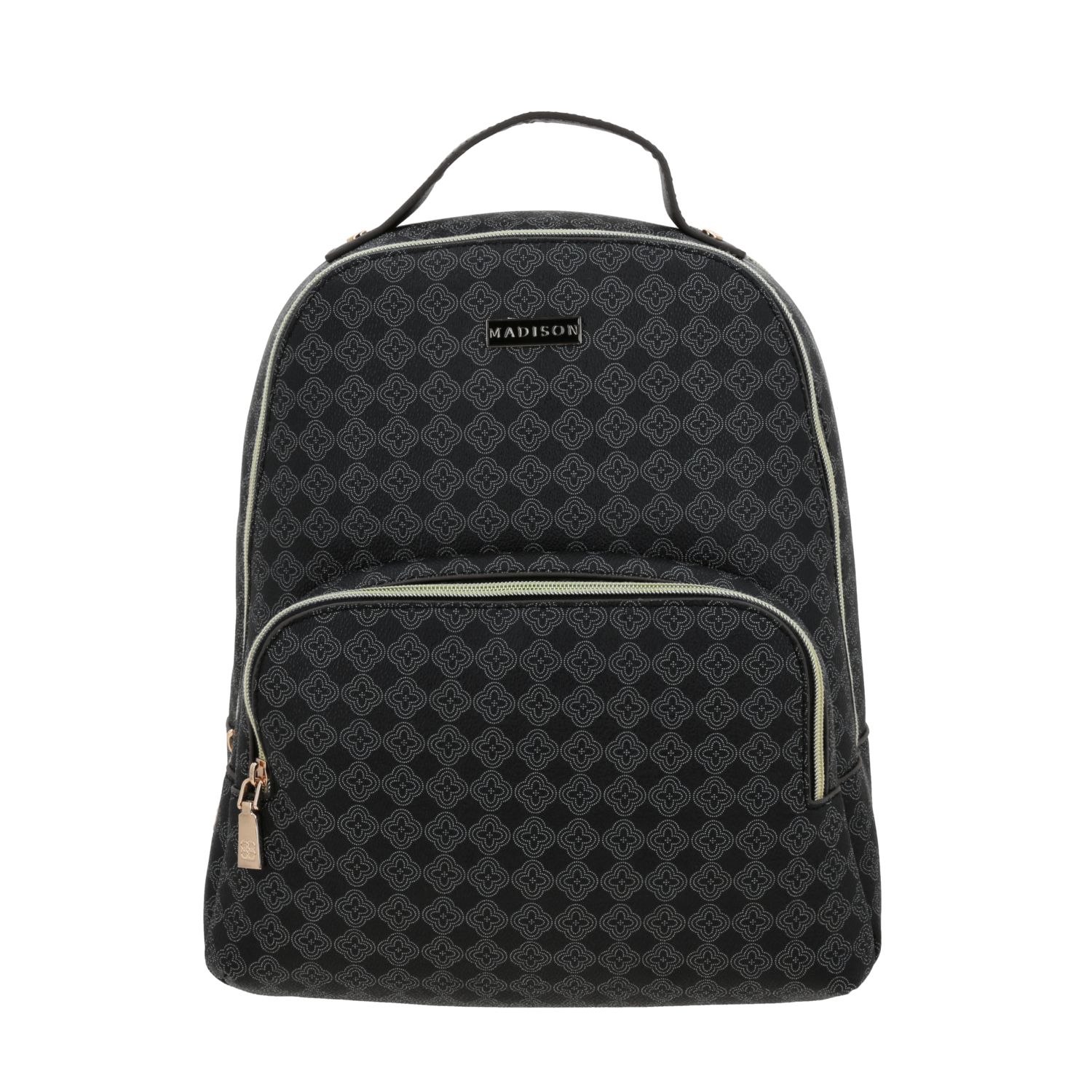 Mochila para mujer casual Madison by Chenson color negro con doble compartimento