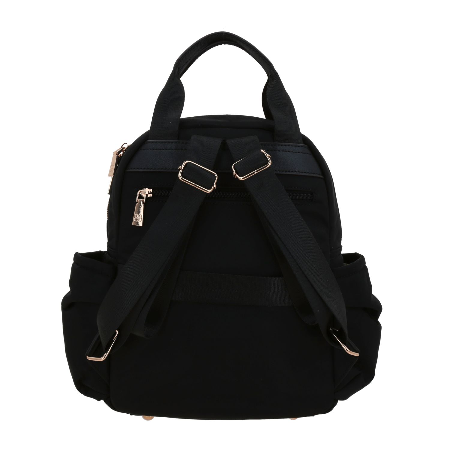 Mochila para mujer casual Madison by Chenson negra con múltiples bolsillos 4