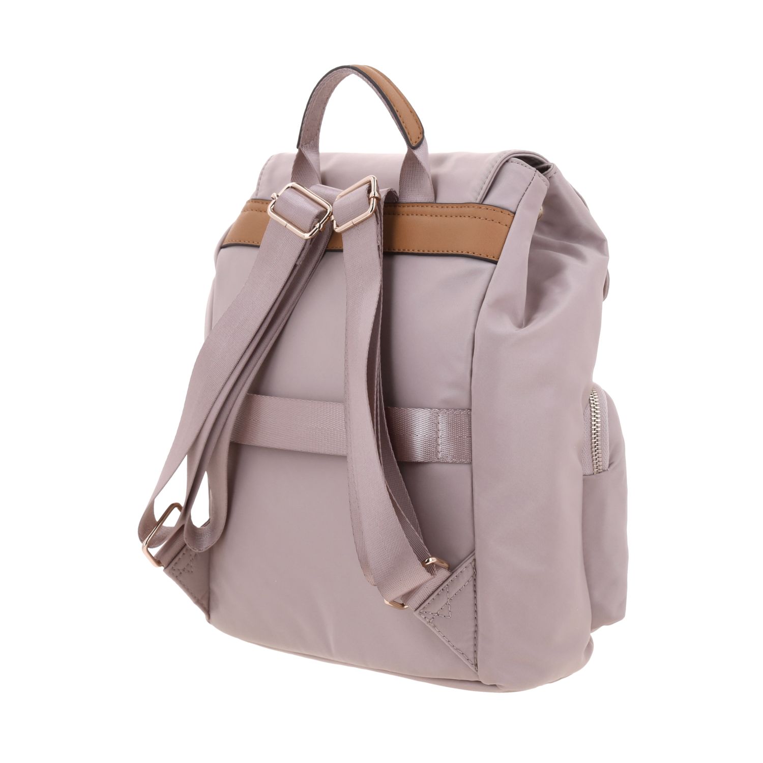 Mochila para mujer casual Madison by Chenson rosa con doble bolsillo frontal 5