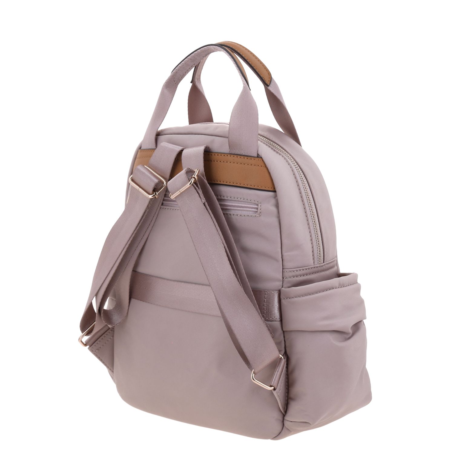 Mochila para mujer casual Madison by Chenson rosa con múltiples bolsillos 5