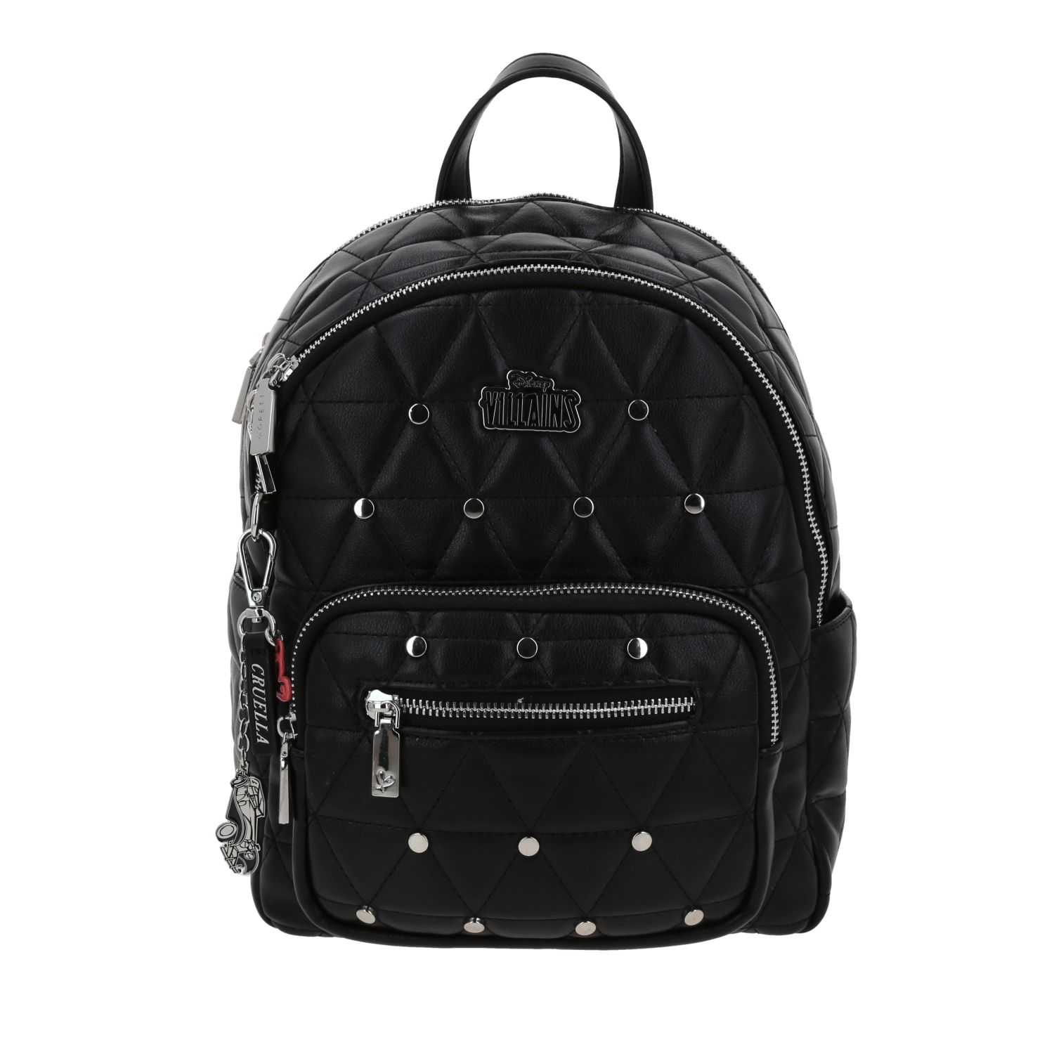 Mochila para mujer casual Villanas by Chenson negra con doble compartimento