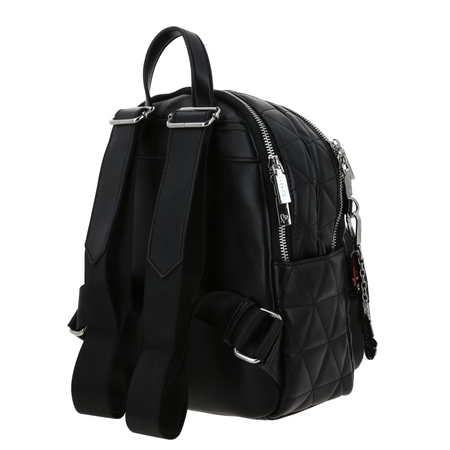 Mochila para mujer casual Villanas by Chenson negra con doble compartimento 5