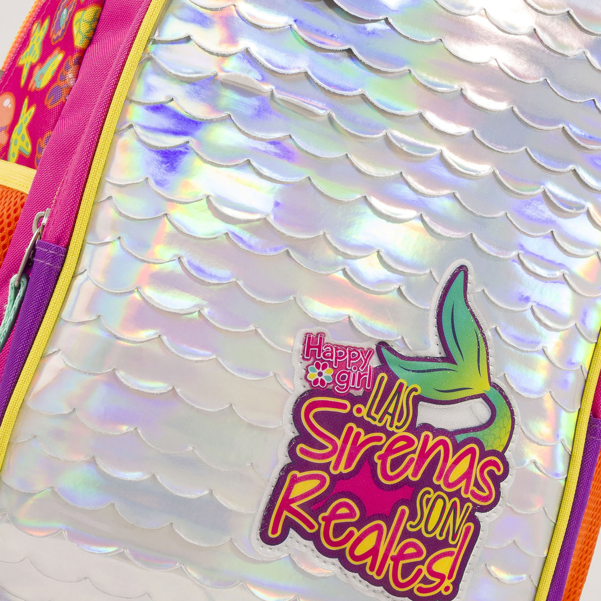 Mochila Primaria Chenson Escolar Happy Girl Sirena Meram Color Rosa Diseño De La Tela Hg64400-p 5