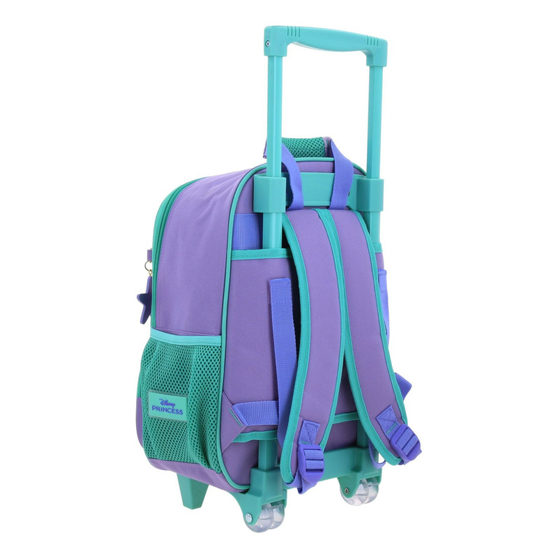 Mochila Princesas Sirenita Ariel Deeper Kinder Con Carro Pr70269-v 2