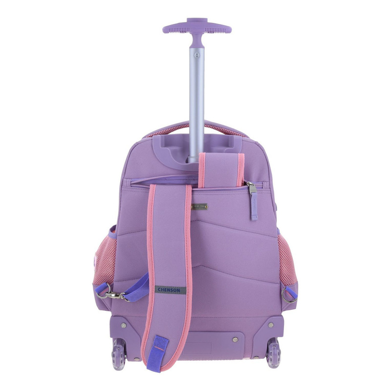 Mochila Princesas Stardust Primaria Con Carro Pr70635-v Color Lila 4