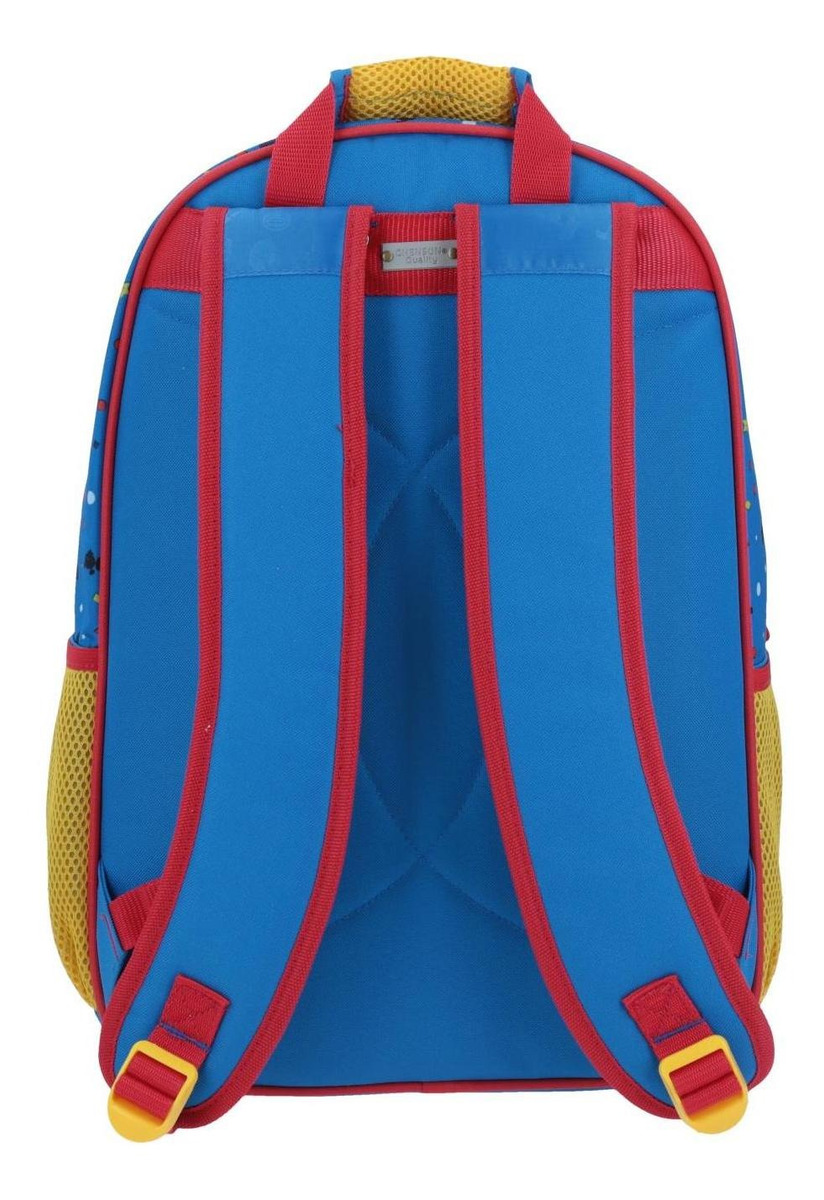 Mochila Super Mario Party Tornasol 3d Primaria Chenson Color Azul Diseño De La Tela Tornasol, 3d 2