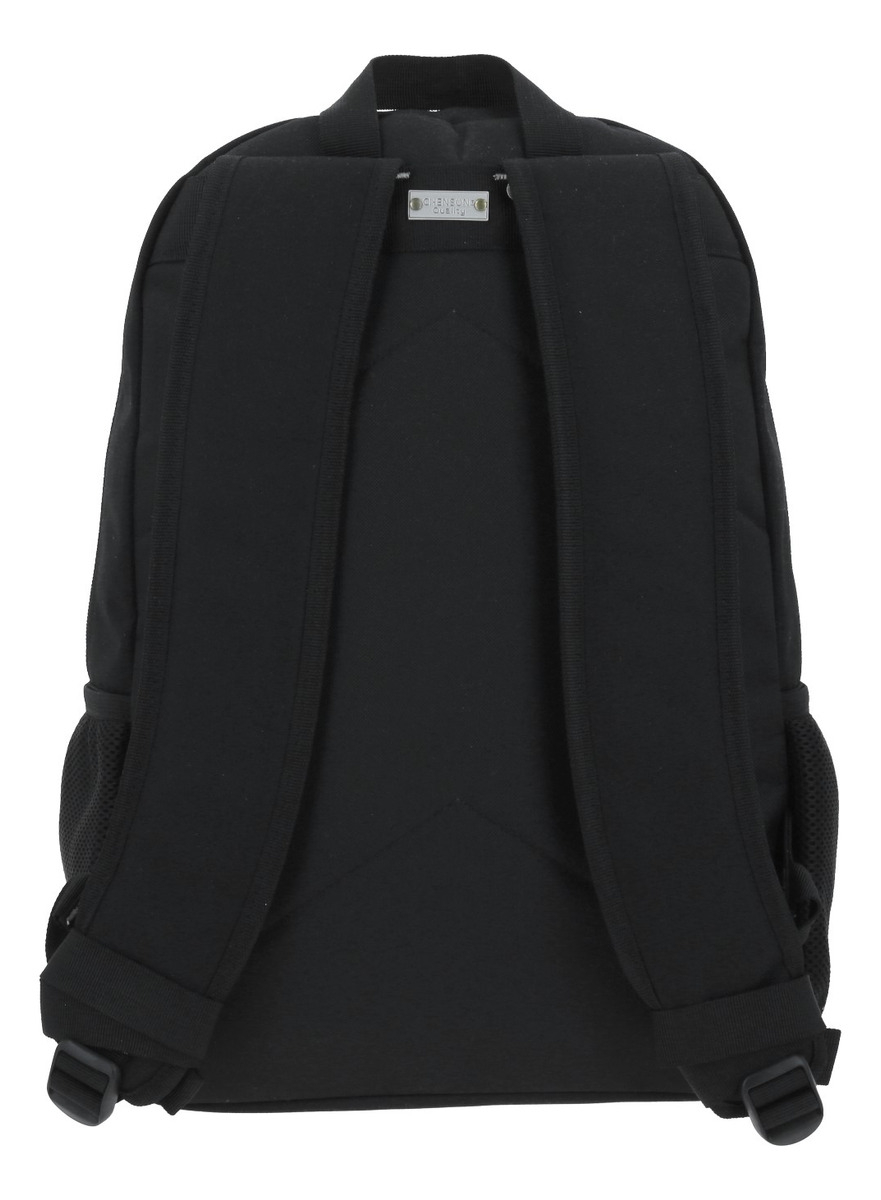 Mochila Urbana Reforzada Con 5 Bolsillos Chenson Color Negro Liso - vista 2