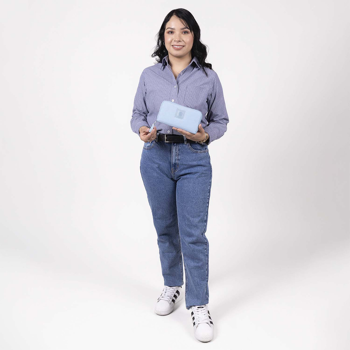 Monedero Chenson Modelo 1818 Zilp Color Azul 1866548-9 - vista 2