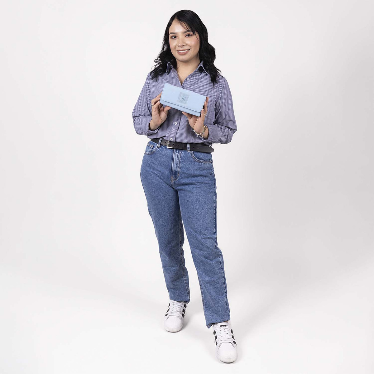 Monedero Chenson Modelo 1818 Zilp Color Azul 1866549-9 - vista 2