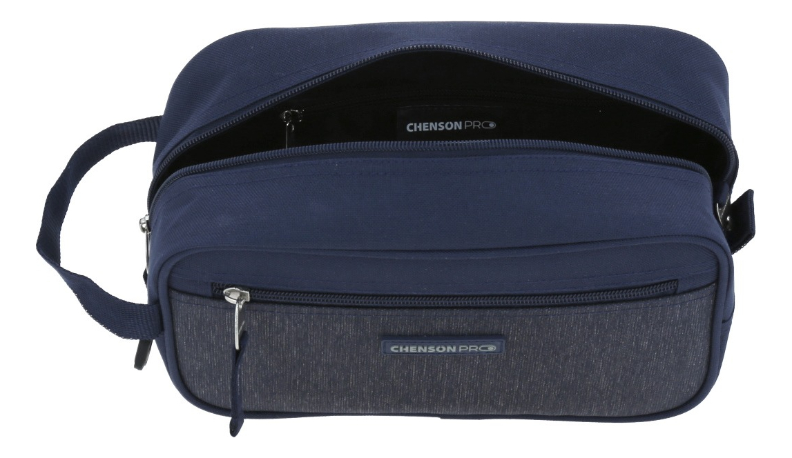 Neceser Chenson Pro Amplio Compartimento Heri Color Azul Oscuro Diseño De La Tela Liso 4