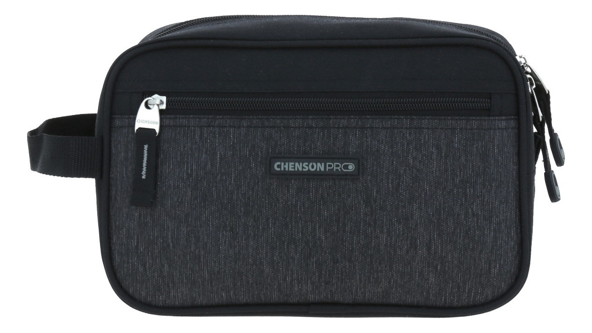 Neceser Chenson Pro Amplio Compartimento Heri Color Negro Diseño De La Tela Liso