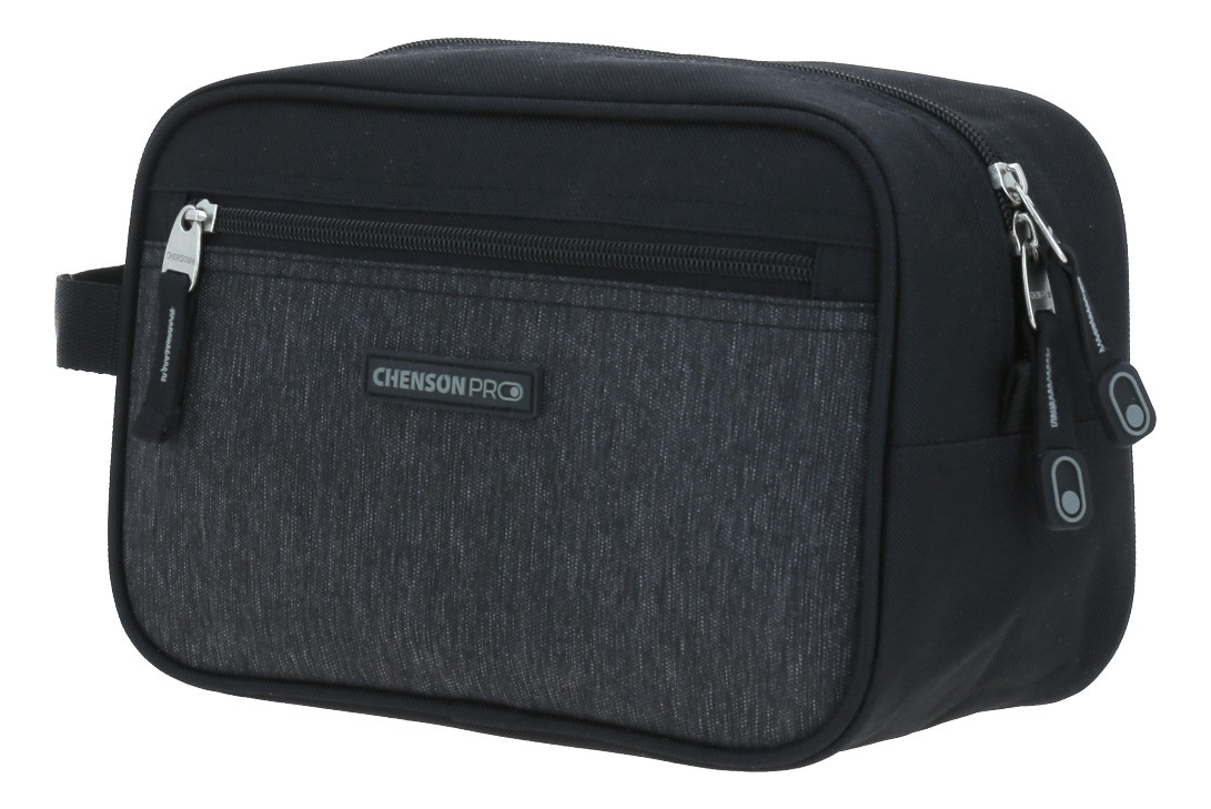Neceser Chenson Pro Amplio Compartimento Heri Color Negro Diseño De La Tela Liso 2