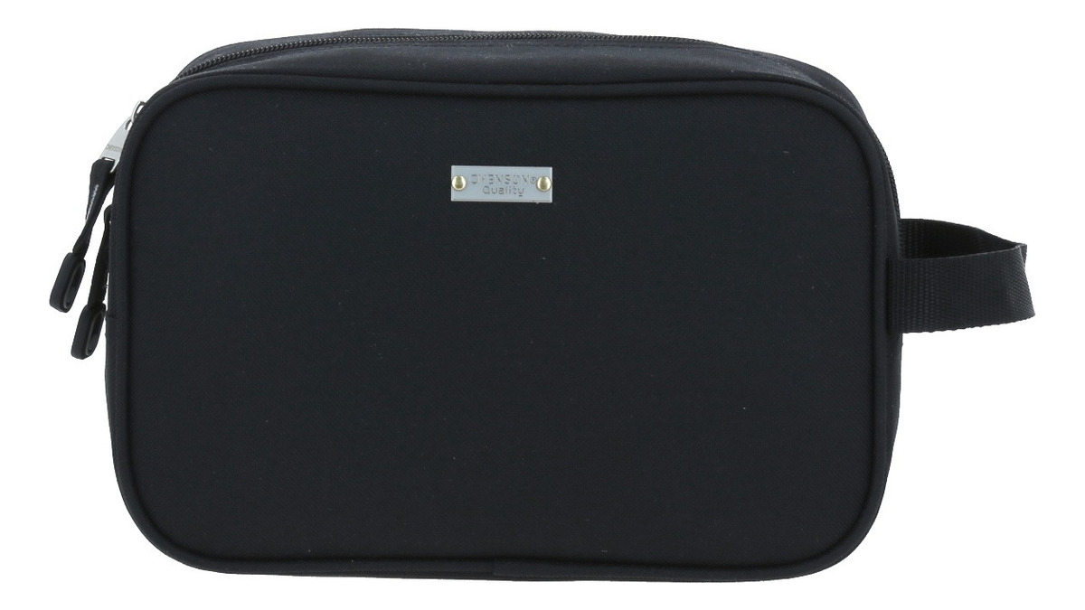 Neceser Chenson Pro Amplio Compartimento Heri Color Negro Diseño De La Tela Liso 4