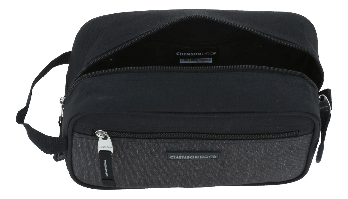 Neceser Chenson Pro Amplio Compartimento Heri Color Negro Diseño De La Tela Liso 5
