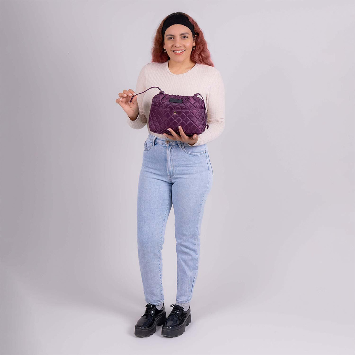 Organizador Para Dama Gorett Morado Yun Color Violeta - vista 2