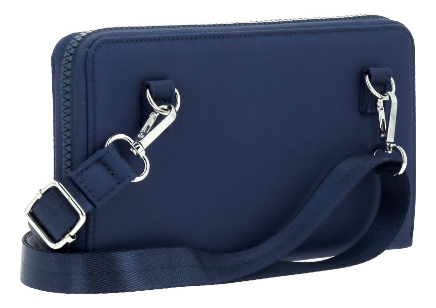 Porta Pasaporte Grande Chenson Gorett Sinai Color Azul Oscuro Diseño De La Tela Liso 2