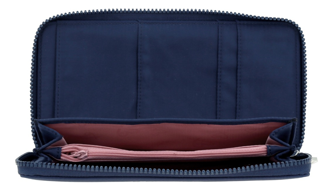 Porta Pasaporte Grande Chenson Gorett Sinai Color Azul Oscuro Diseño De La Tela Liso - vista 2