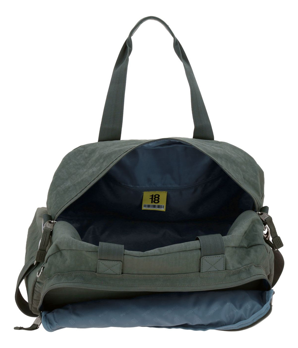 Valija Chenson Juvenil 1818 Verde Militar Impermeable Zilp Lisa 2