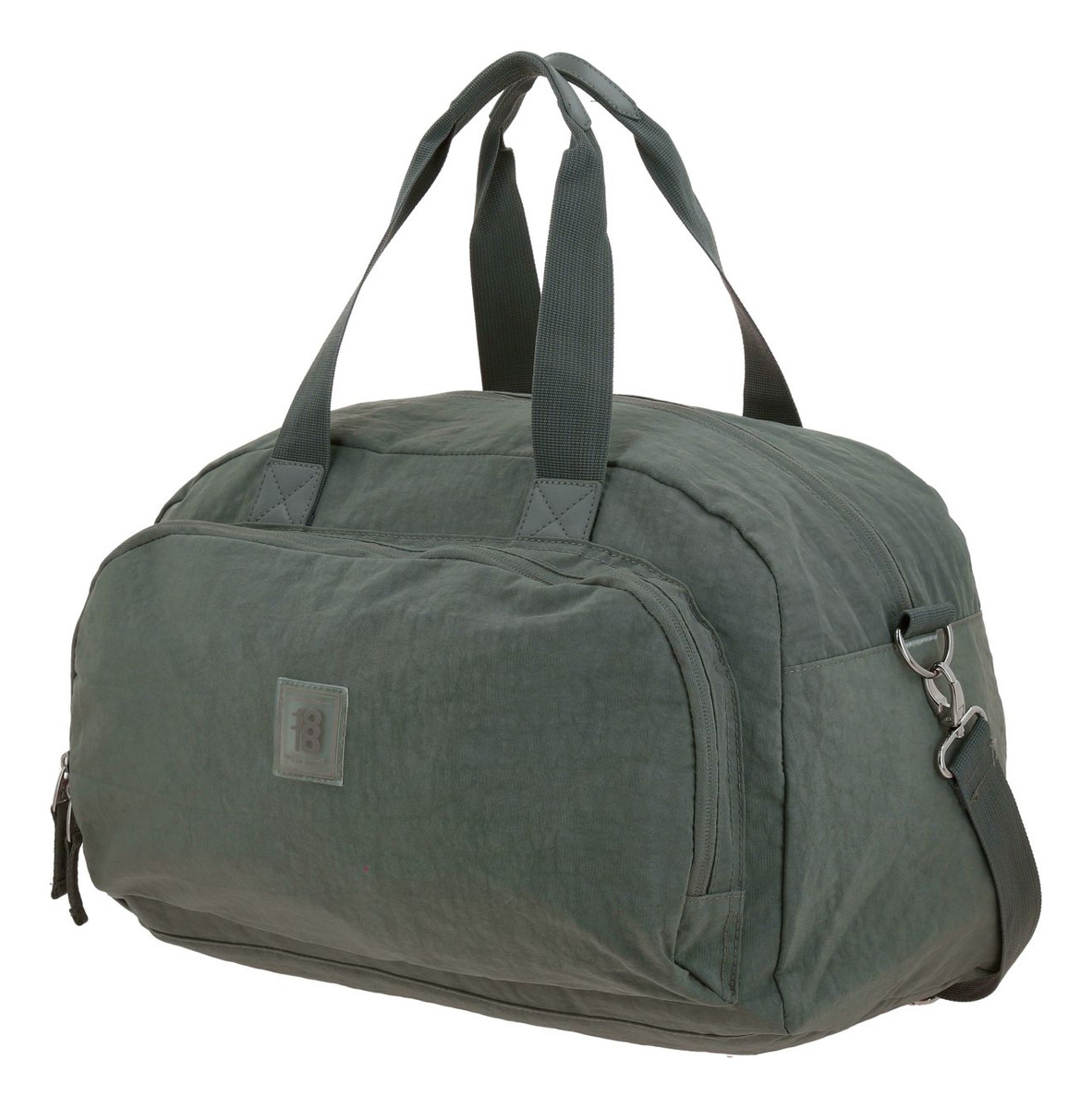 Valija Chenson Juvenil 1818 Verde Militar Impermeable Zilp Lisa 4