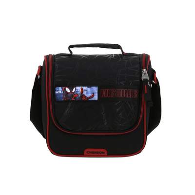 Lonchera Escolar Miles Morales Negro Térmica Chenson