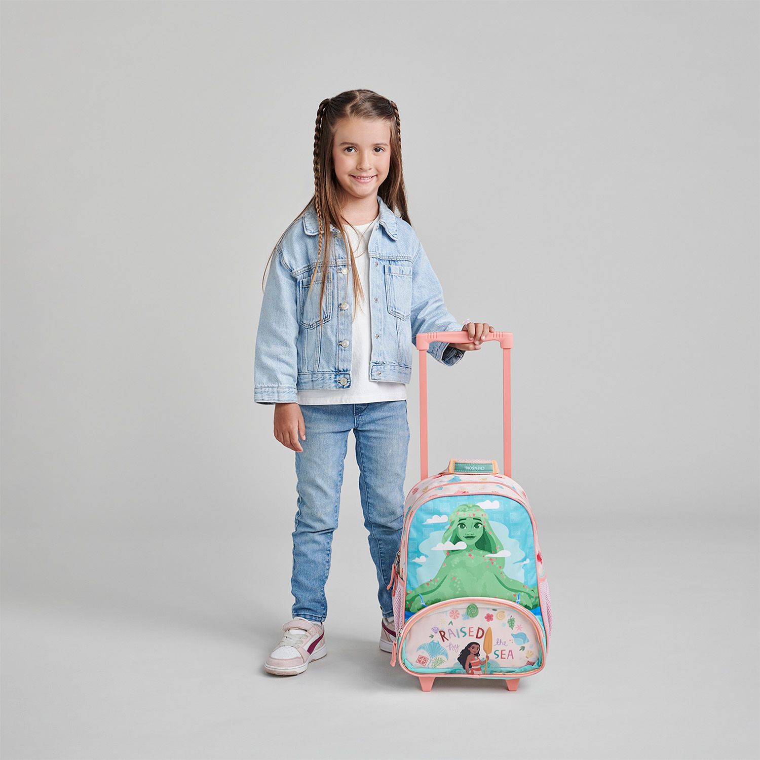 Mochila con Ruedas Princesas Turquesa Chenson Kinder Niña - vista 2