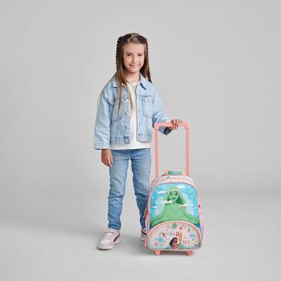 Mochila con Ruedas Princesas Turquesa Chenson Kinder Niña - vista 2