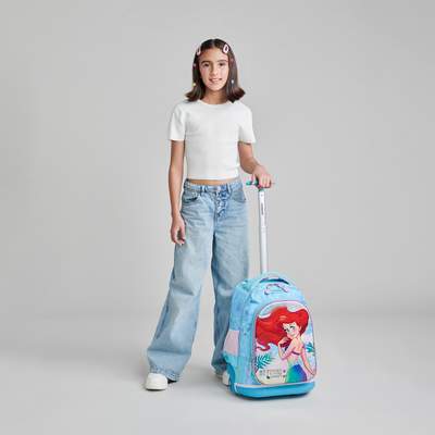 Mochila con Ruedas Princesas Azul - Escolar Infantil Chenson - vista 2